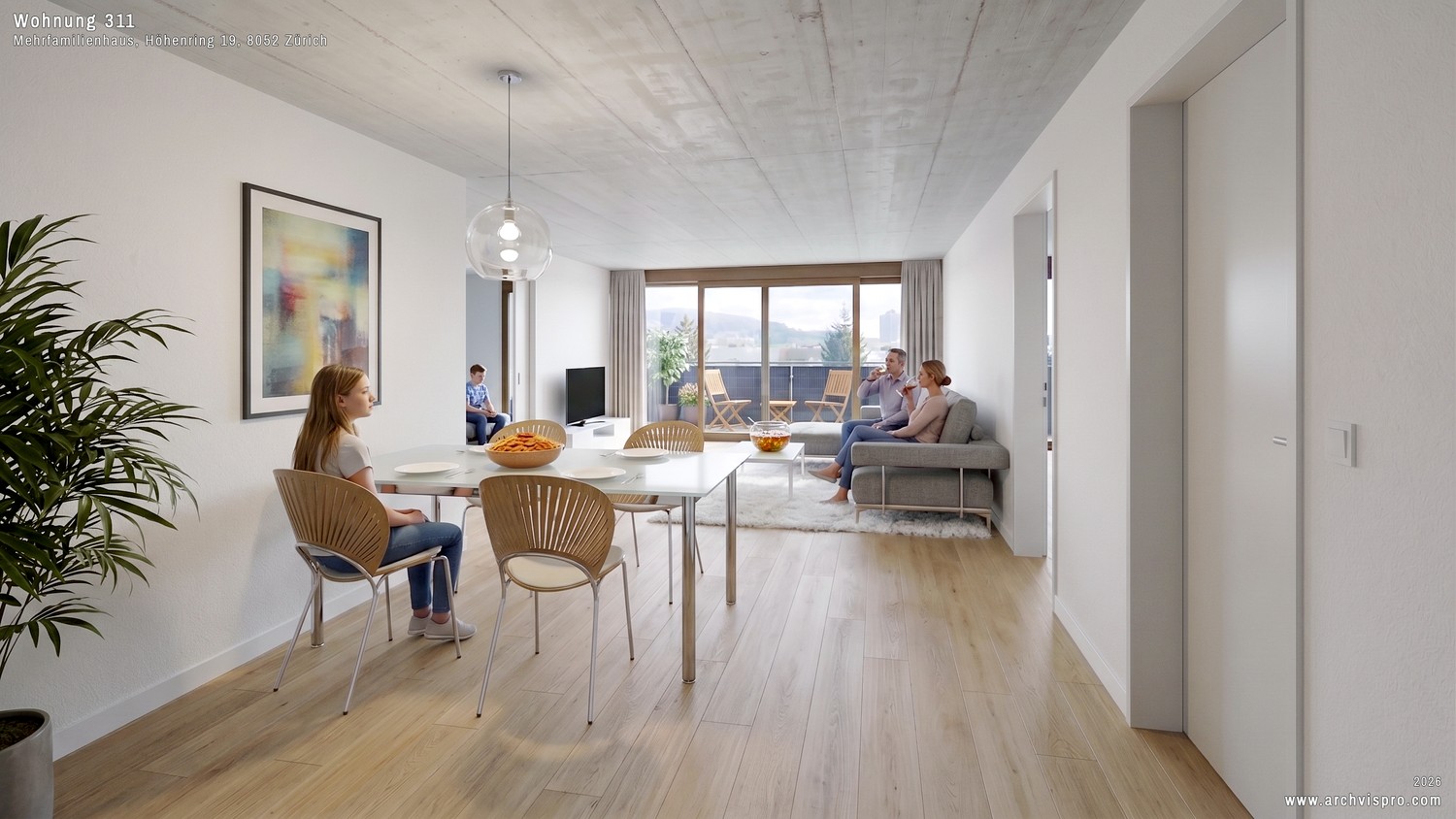 Appartement de 3 ½ pièces