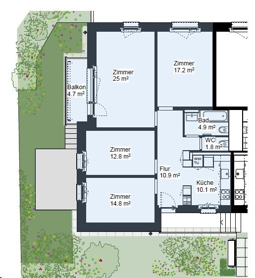 Appartement de 4 pièces