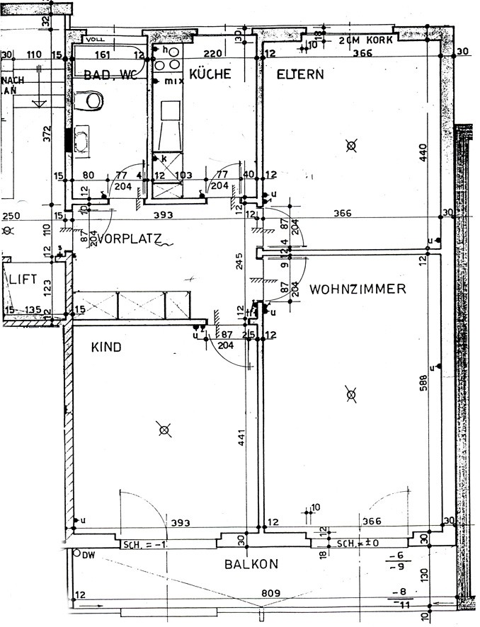 3 rooms apartment