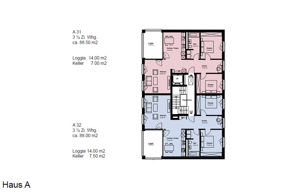 3 ½ rooms apartment