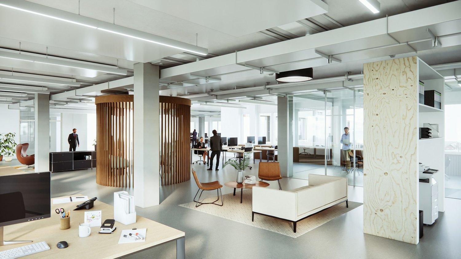 500m² bureau
