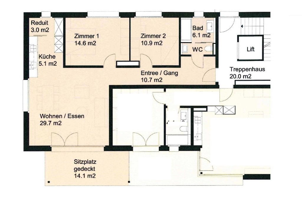 Appartamento di 3 ½ locali