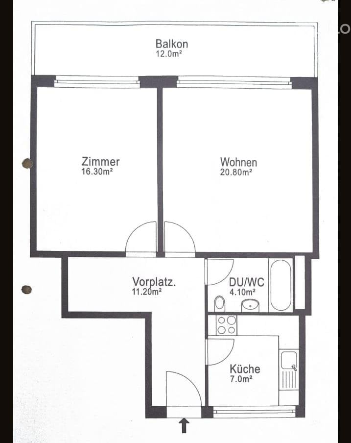 2 rooms apartment