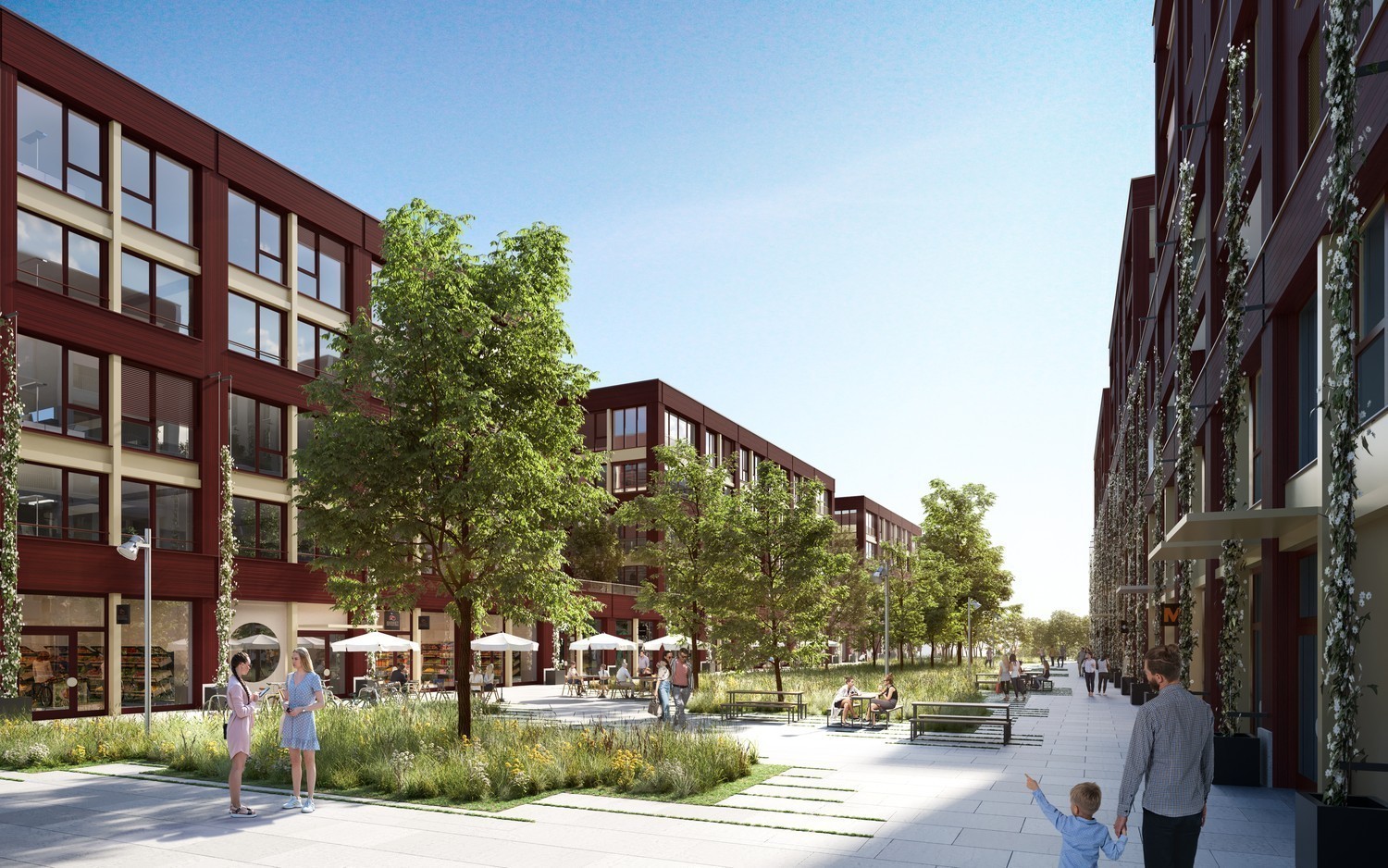 2400m² office