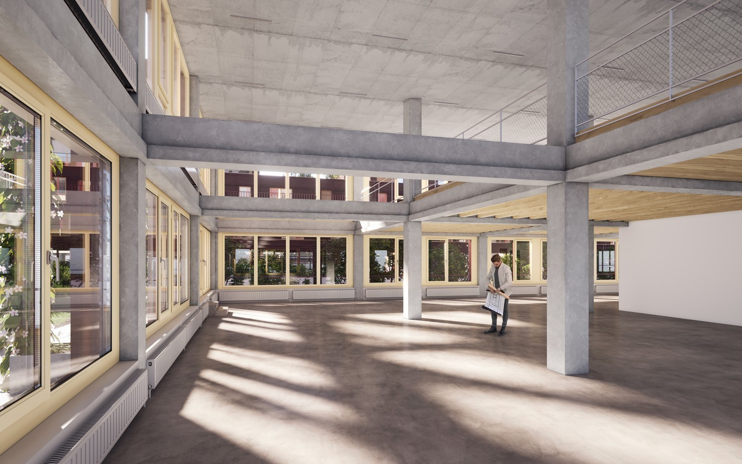 2400m² office
