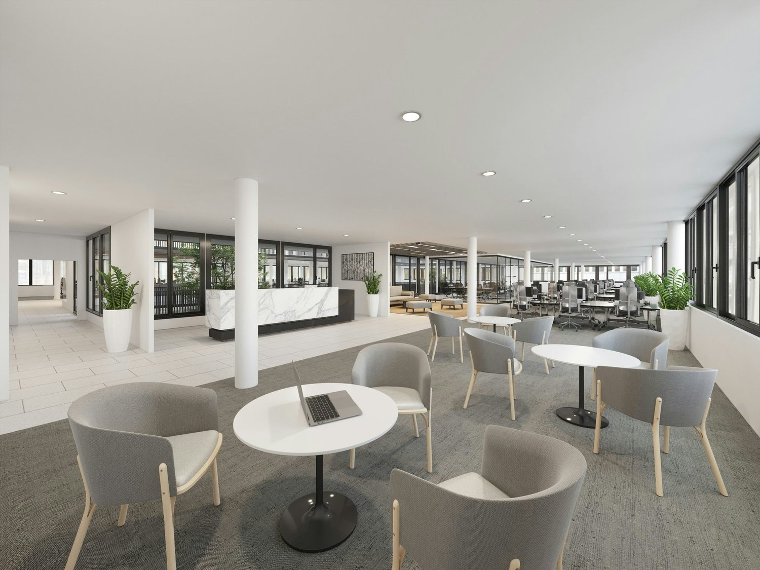 500m² office