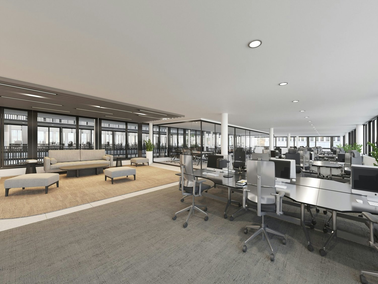 500m² office
