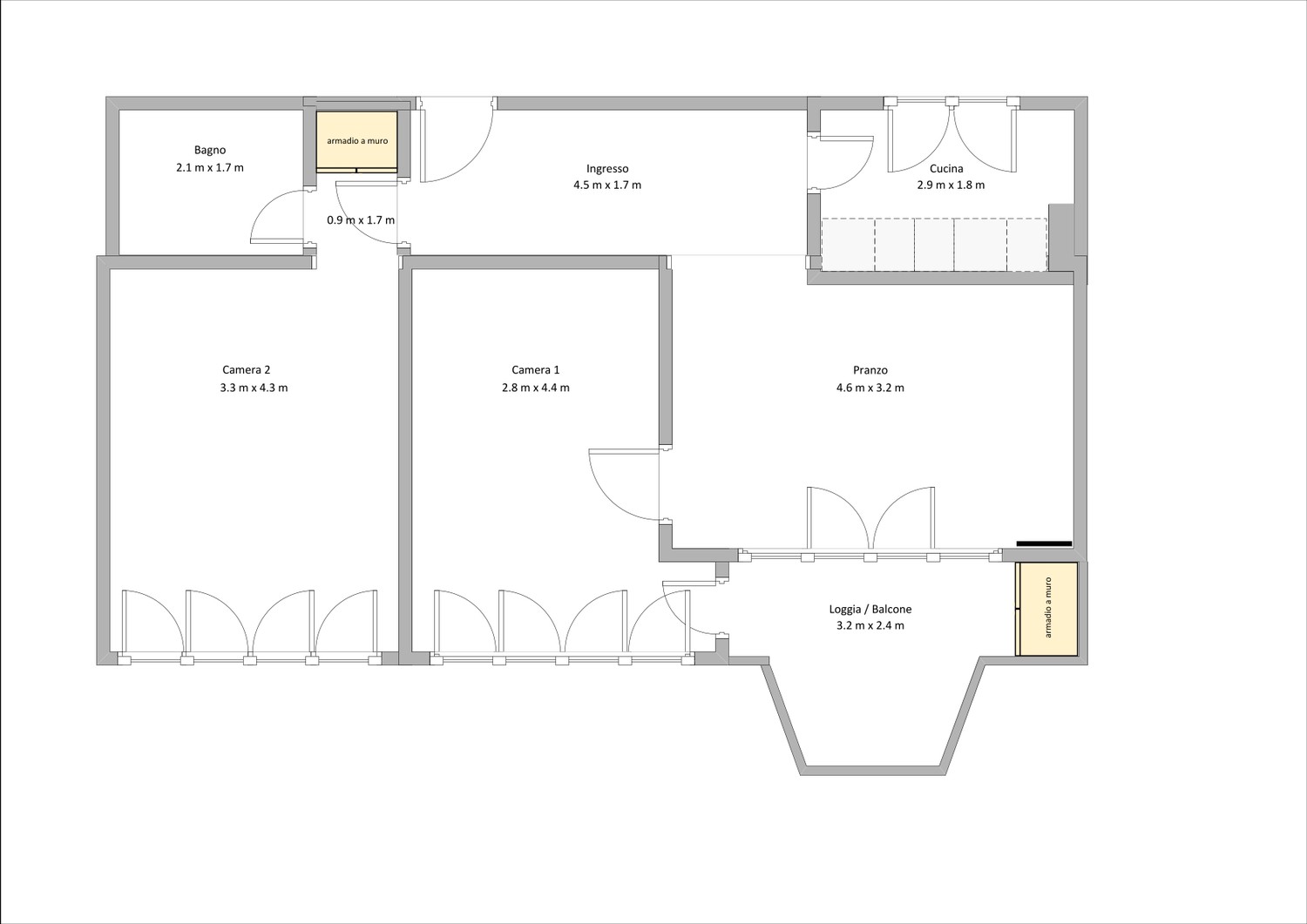 3 ½ rooms apartment