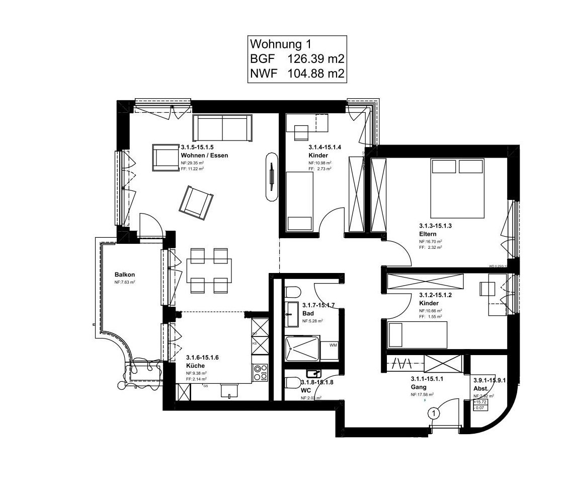 4 ½ rooms apartment