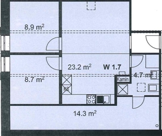 2 ½ rooms apartment