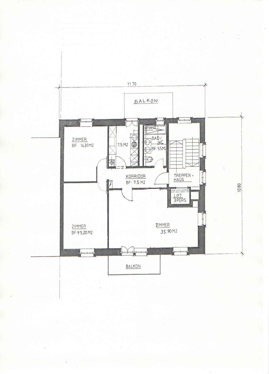 3 ½ Zimmer Wohnung