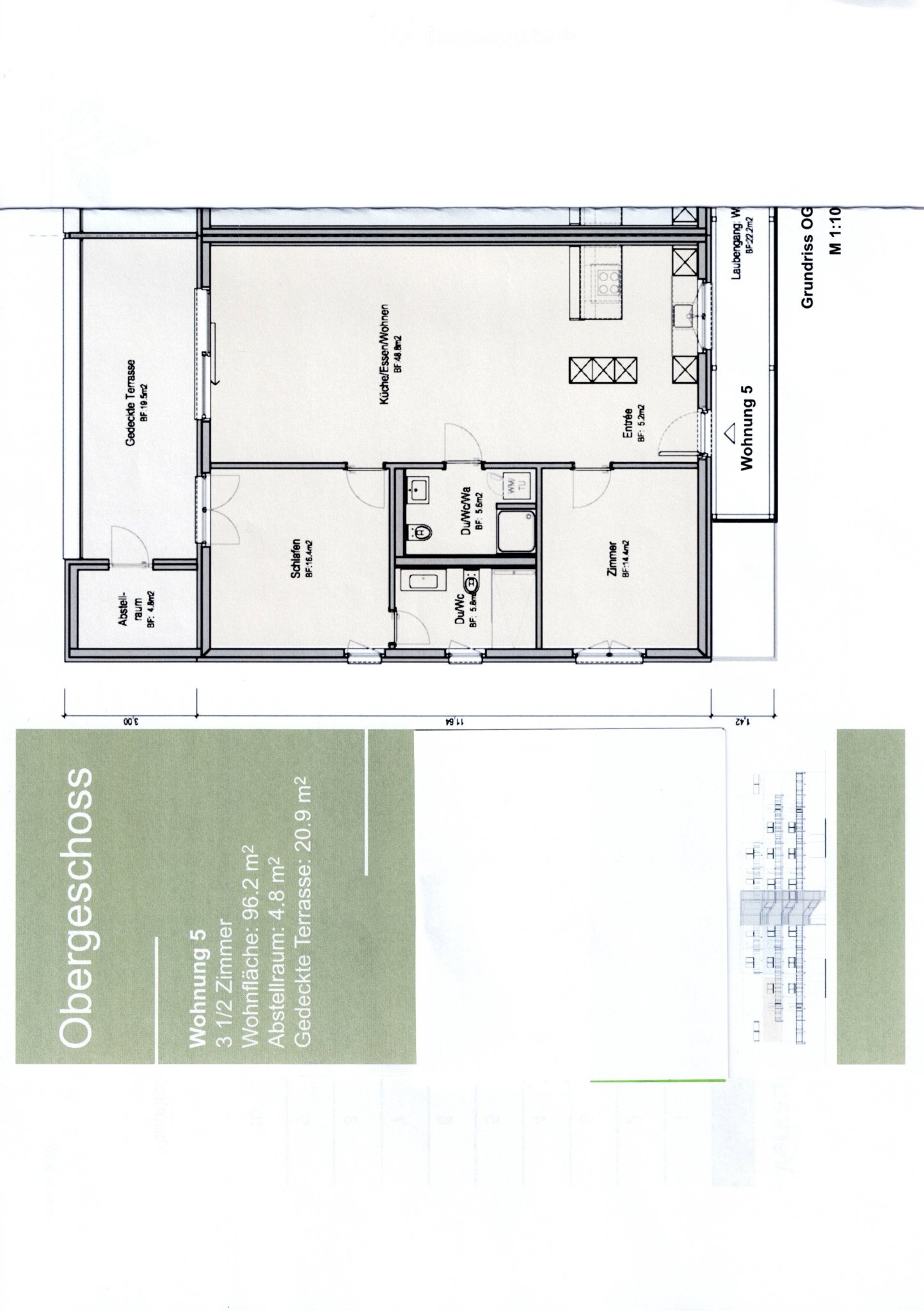 Appartamento di 3 ½ locali