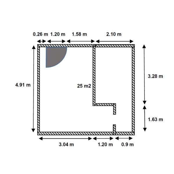Espace commercial de 25-25m²