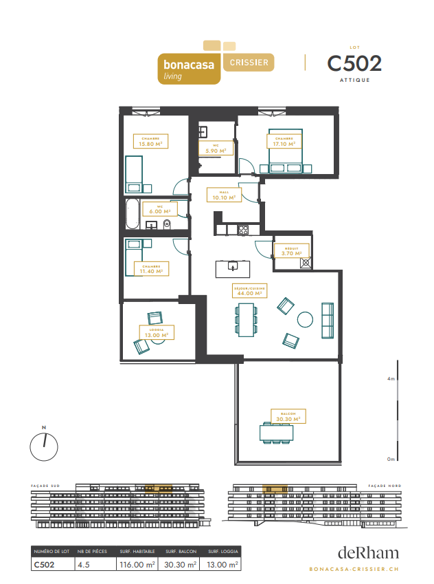 4 ½ rooms apartment