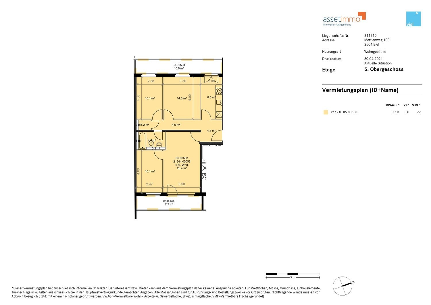 4 rooms apartment