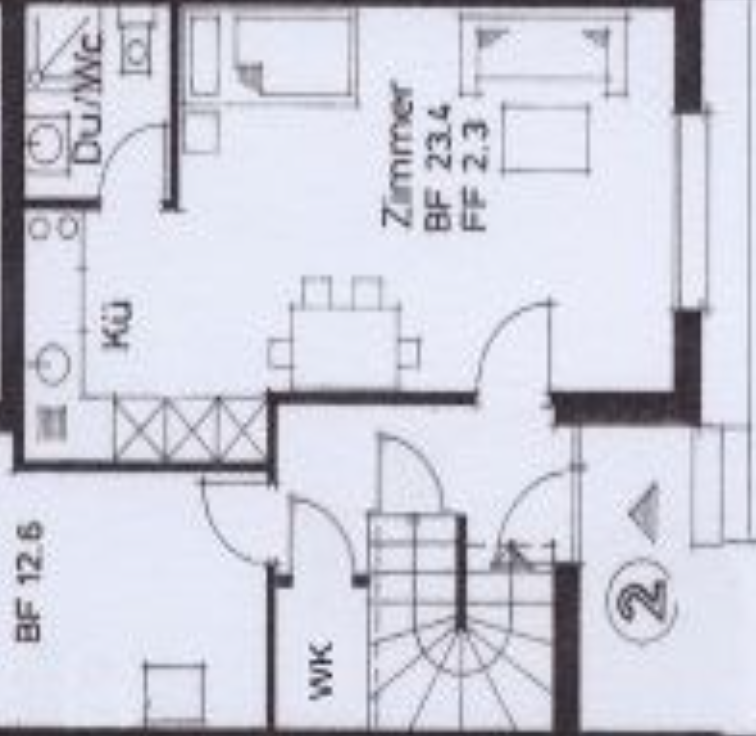 1 ½ pièces appartement