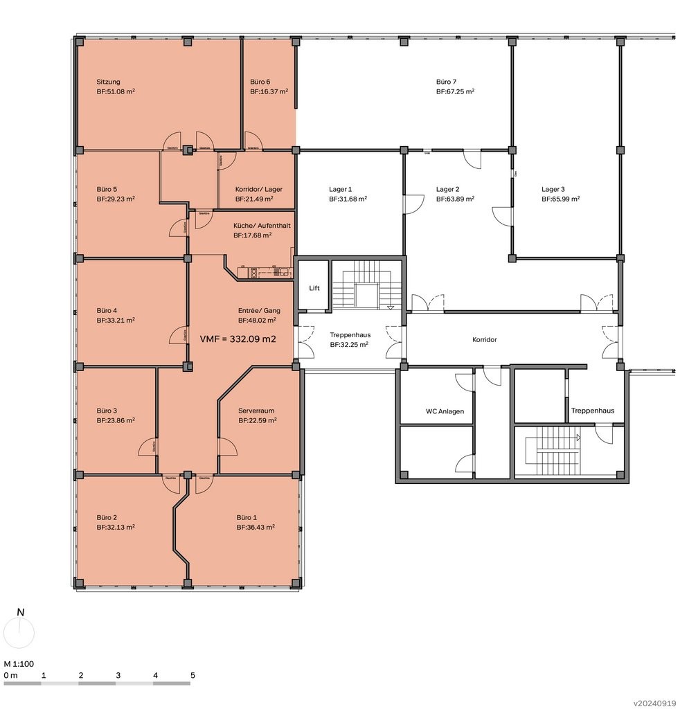 332m² office