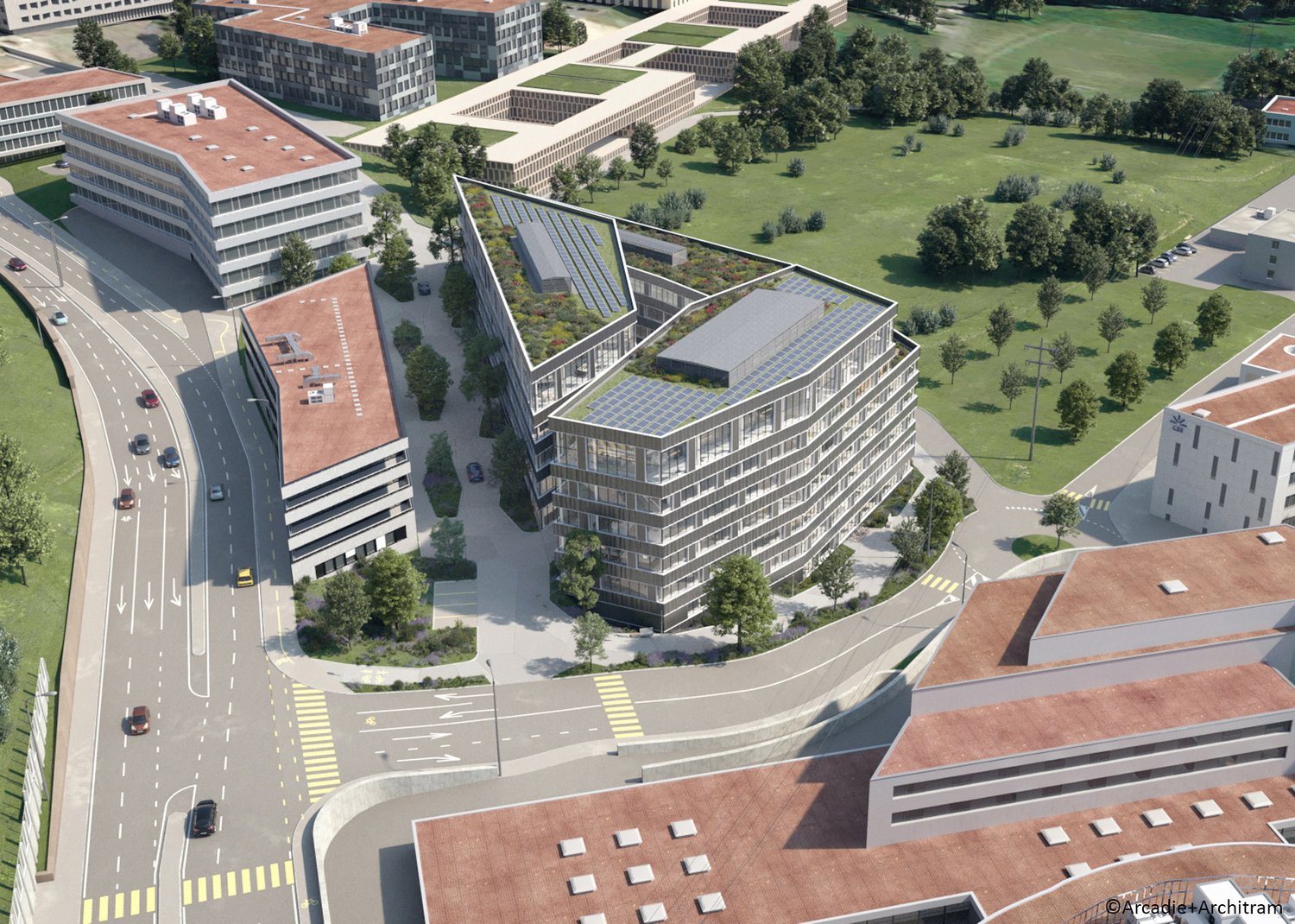 850m² office