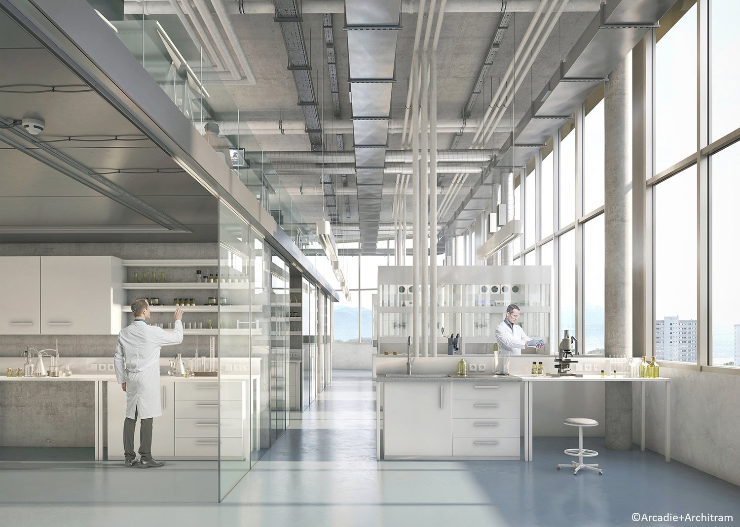 850m² office