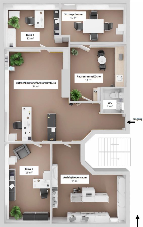 108m² office