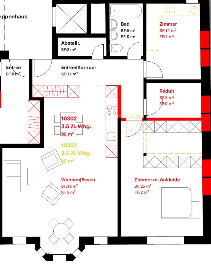 3 ½ rooms apartment