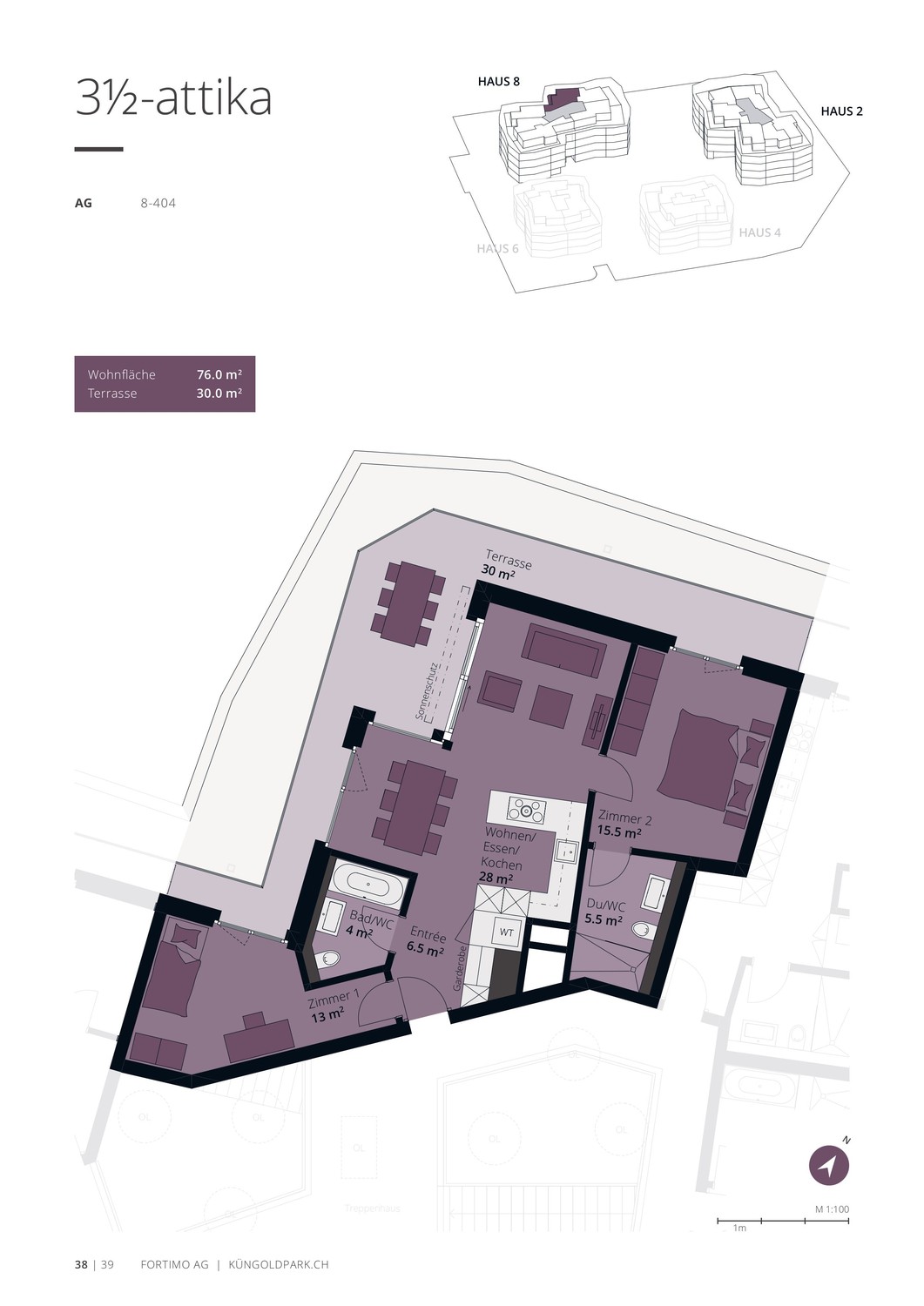 Appartement de 3 ½ pièces