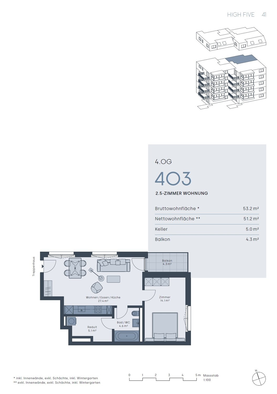 Appartement de 2 ½ pièces