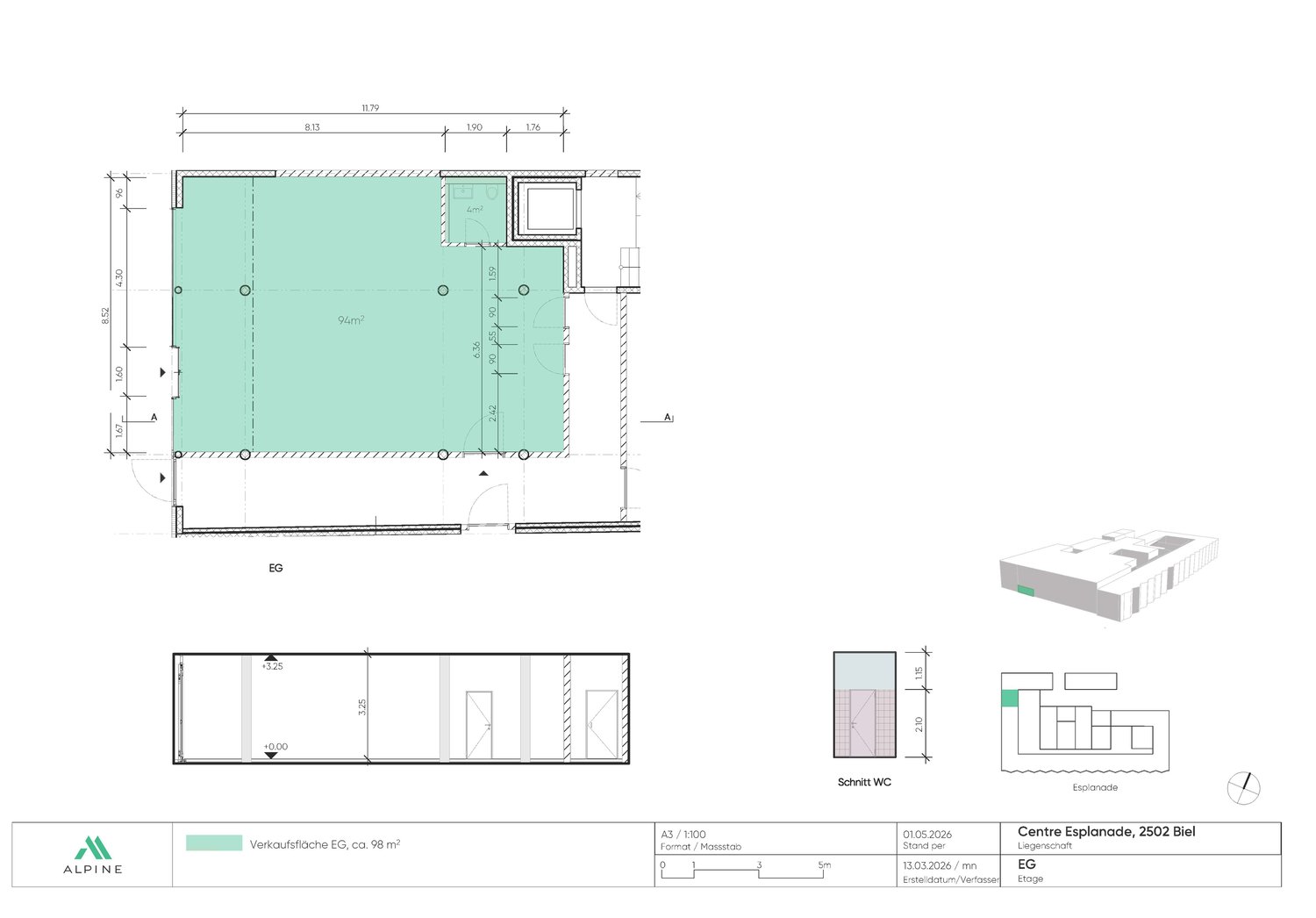 98m² shop