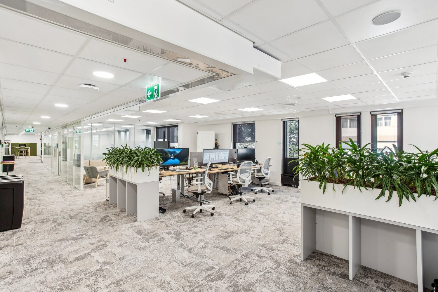 2300m² office