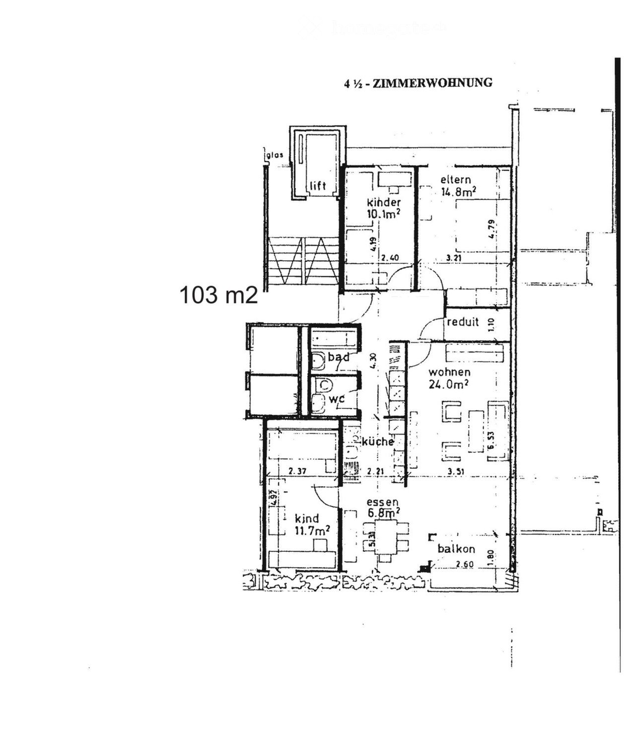 4 ½ rooms apartment