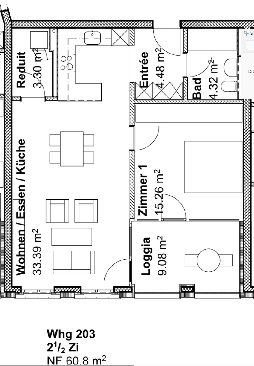 2 ½ rooms apartment