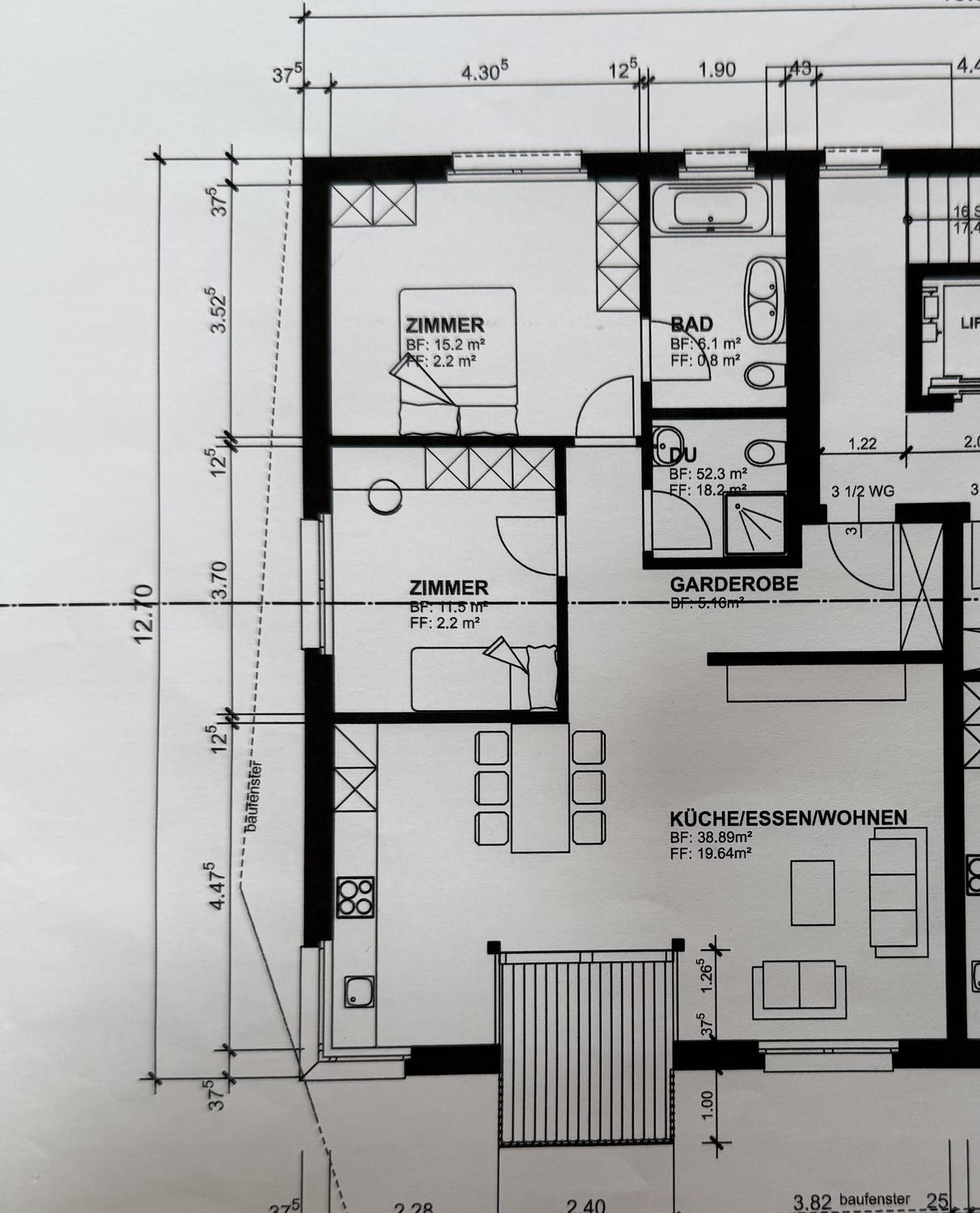 3 ½ rooms apartment