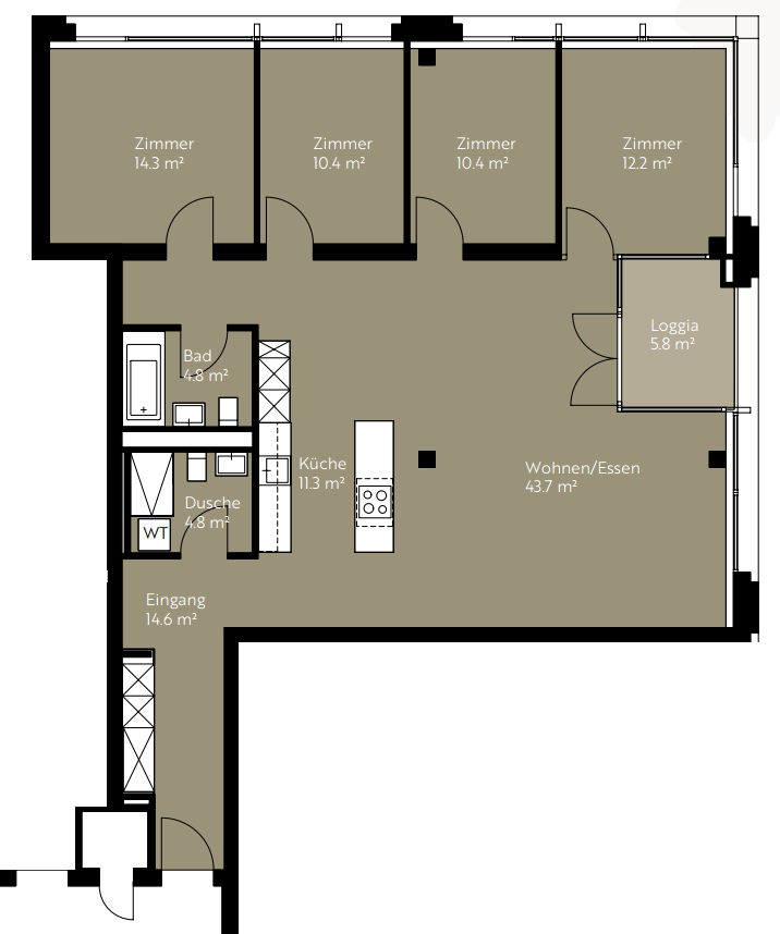 5 ½ rooms apartment
