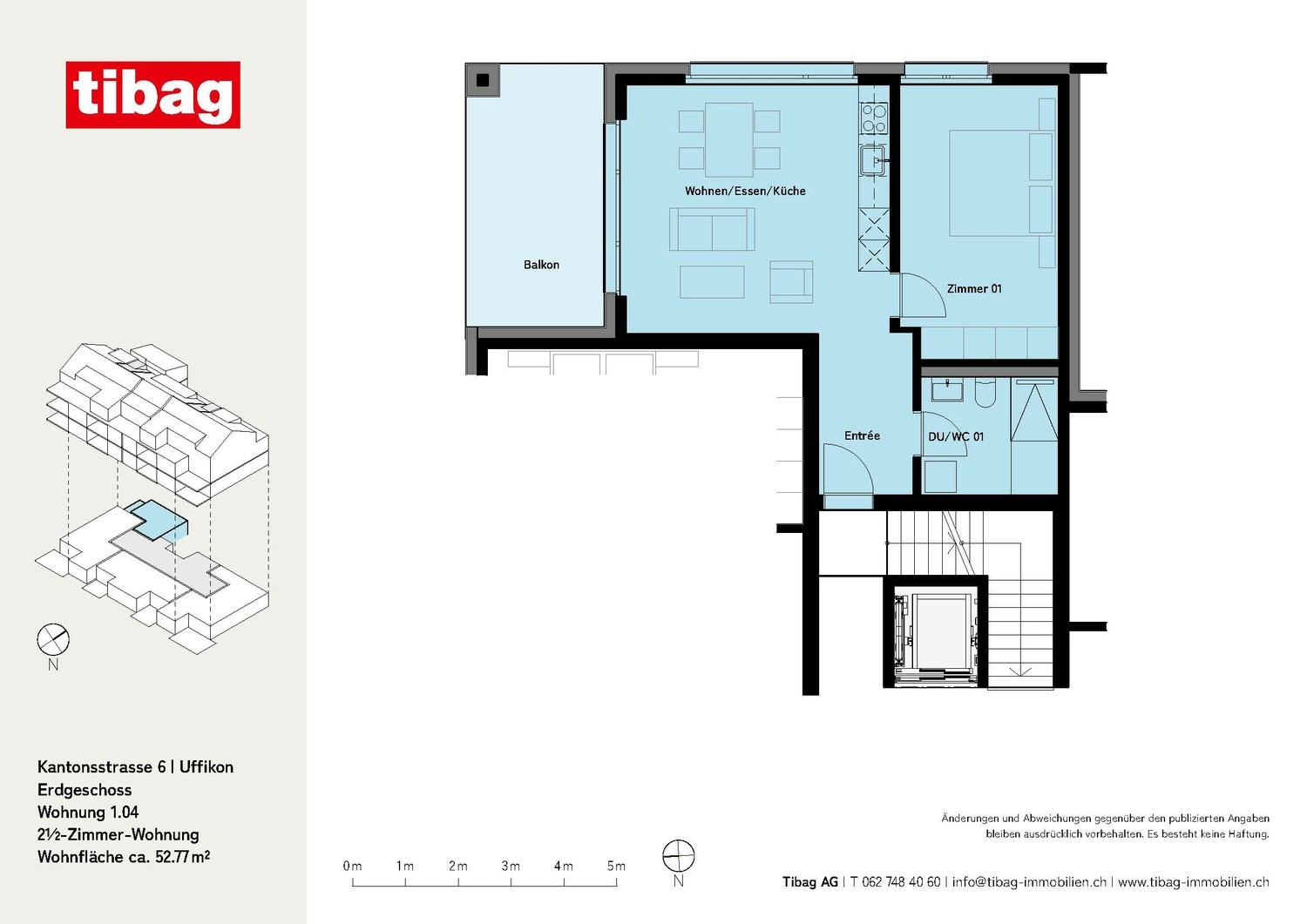 2 ½ rooms apartment
