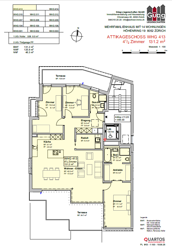 Appartement de 4 ½ pièces