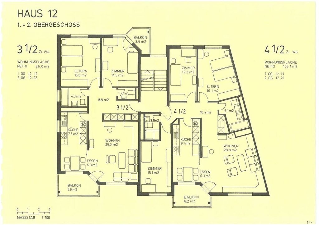 3 ½ rooms apartment