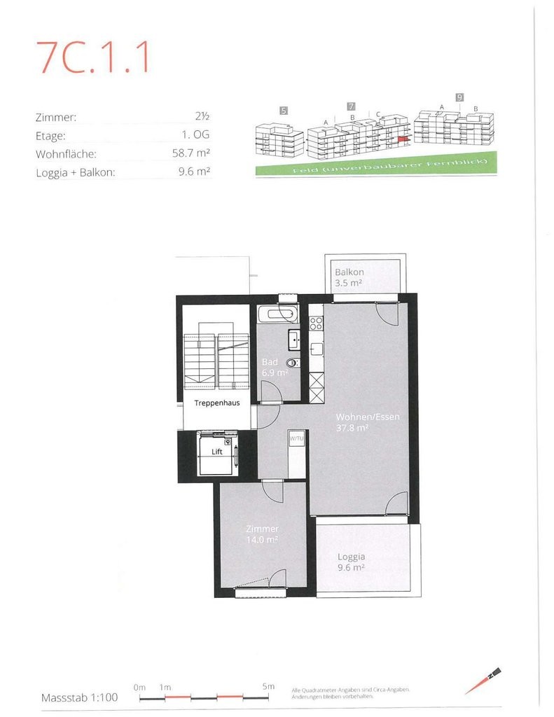 Appartamento di 2 ½ locali