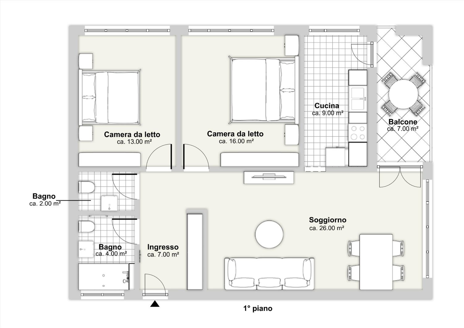 Appartement de 3 ½ pièces