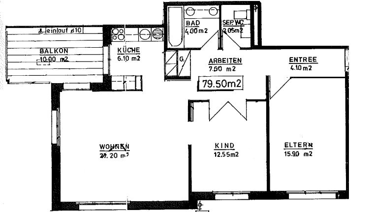 3 rooms apartment
