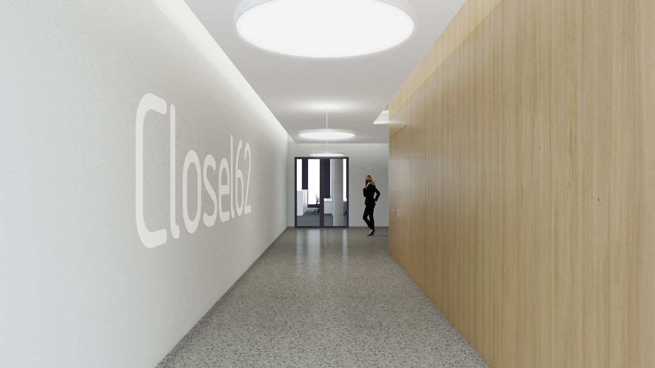 795m² office
