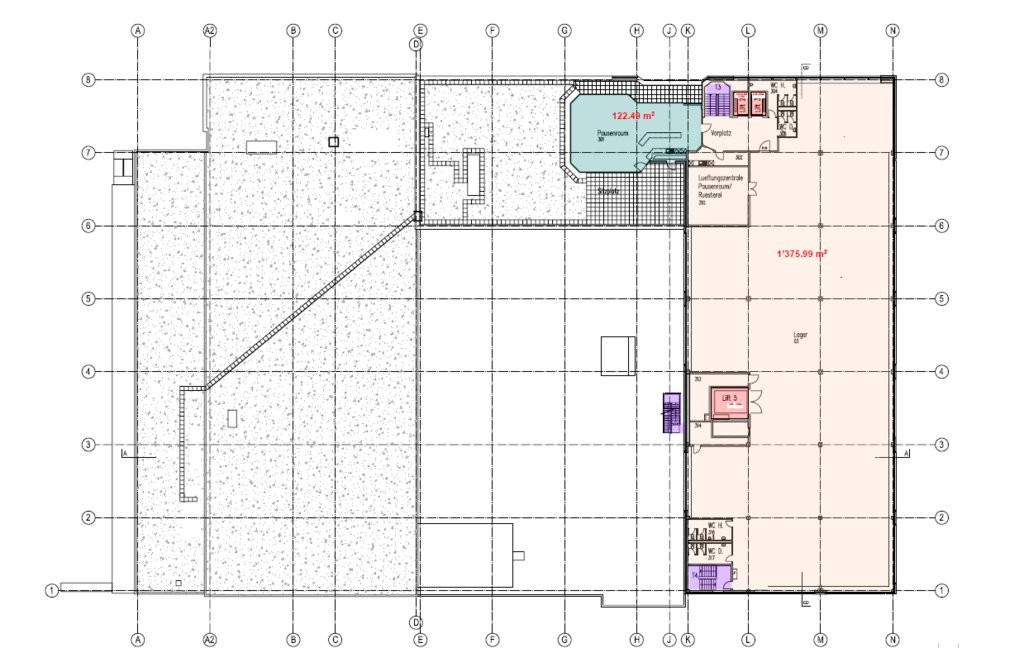 2760m² di deposito