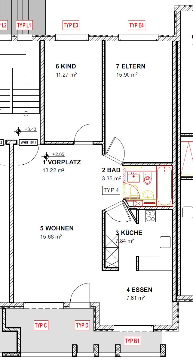 Appartement de 3 ½ pièces