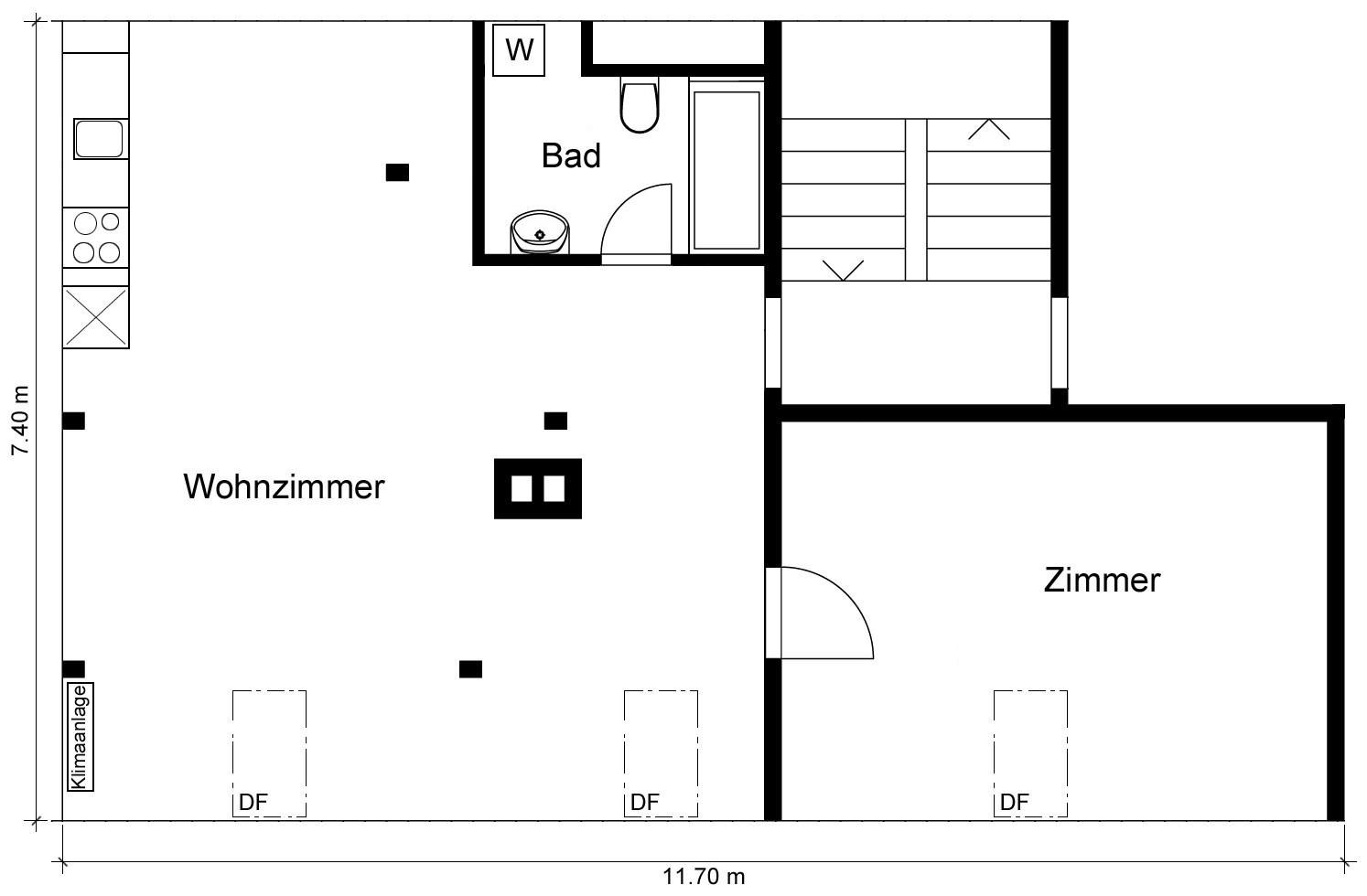 Appartement de 2 ½ pièces