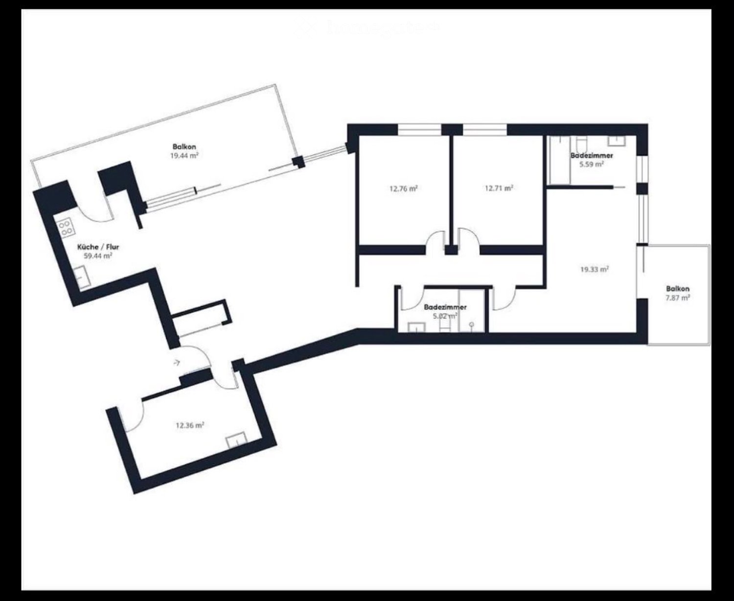 5 rooms apartment