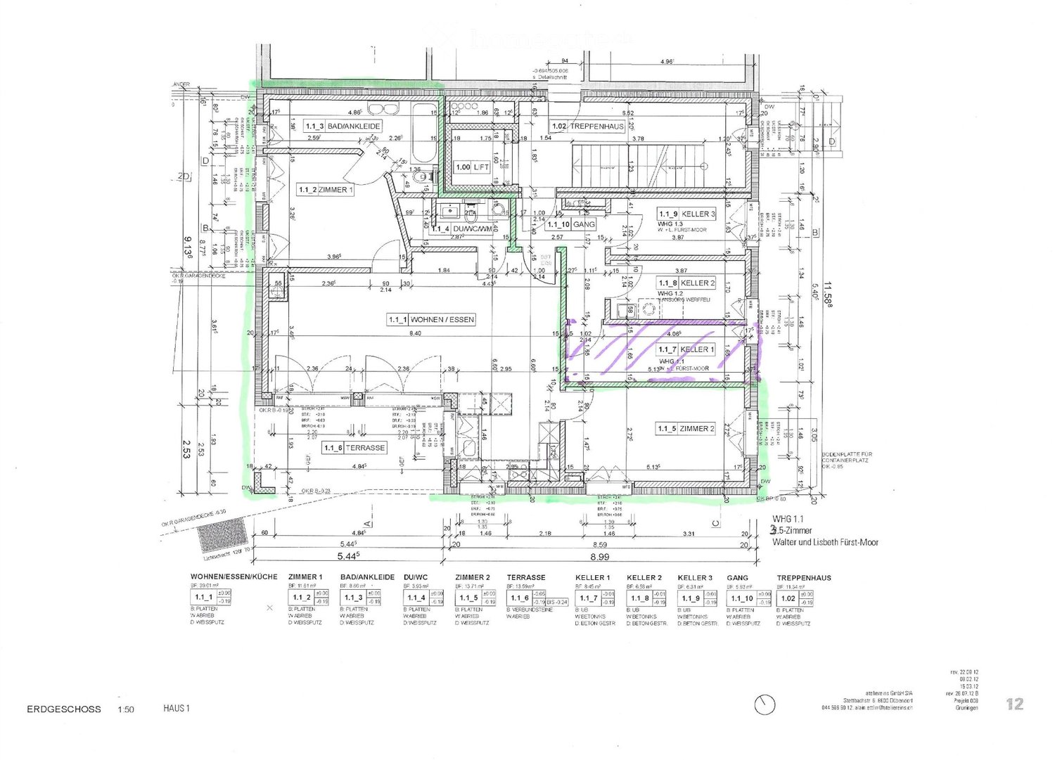 Appartement de 3 ½ pièces