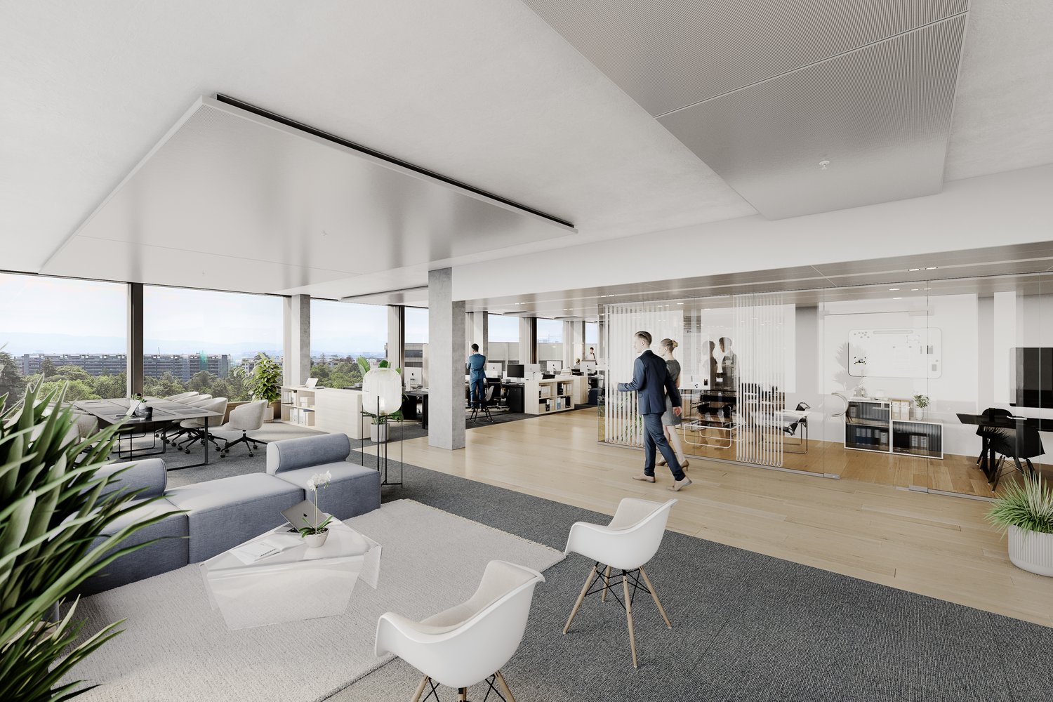 600m² office