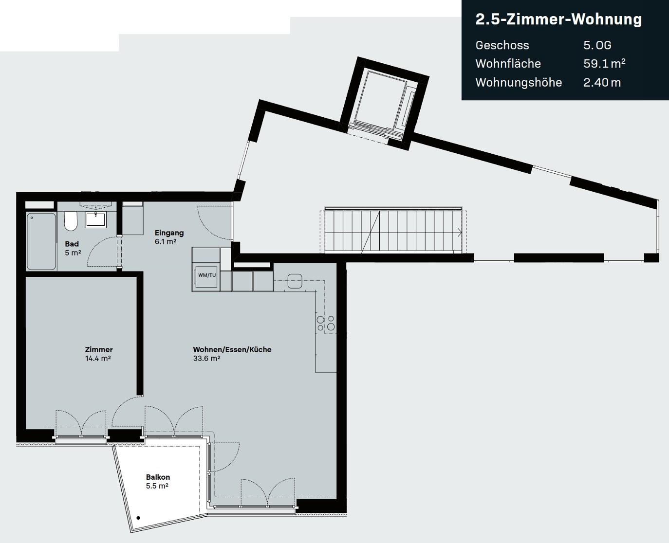 Appartement de 2 ½ pièces