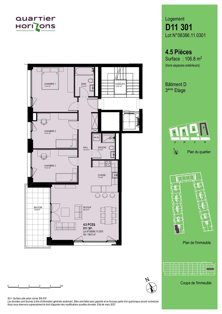 4 ½ rooms apartment
