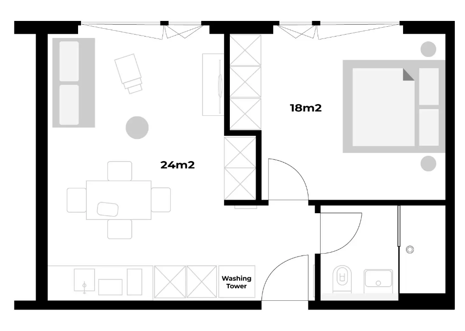 Appartement 2 ½ pièces