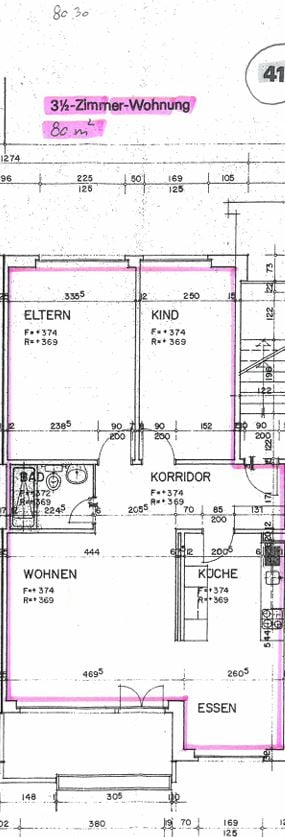 3 ½ rooms apartment